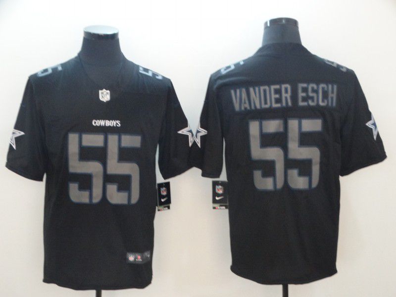 Men Dallas Cowboys #55 Vander esch Nike Fashion Impact Black Color Rush Limited NFL Jersey